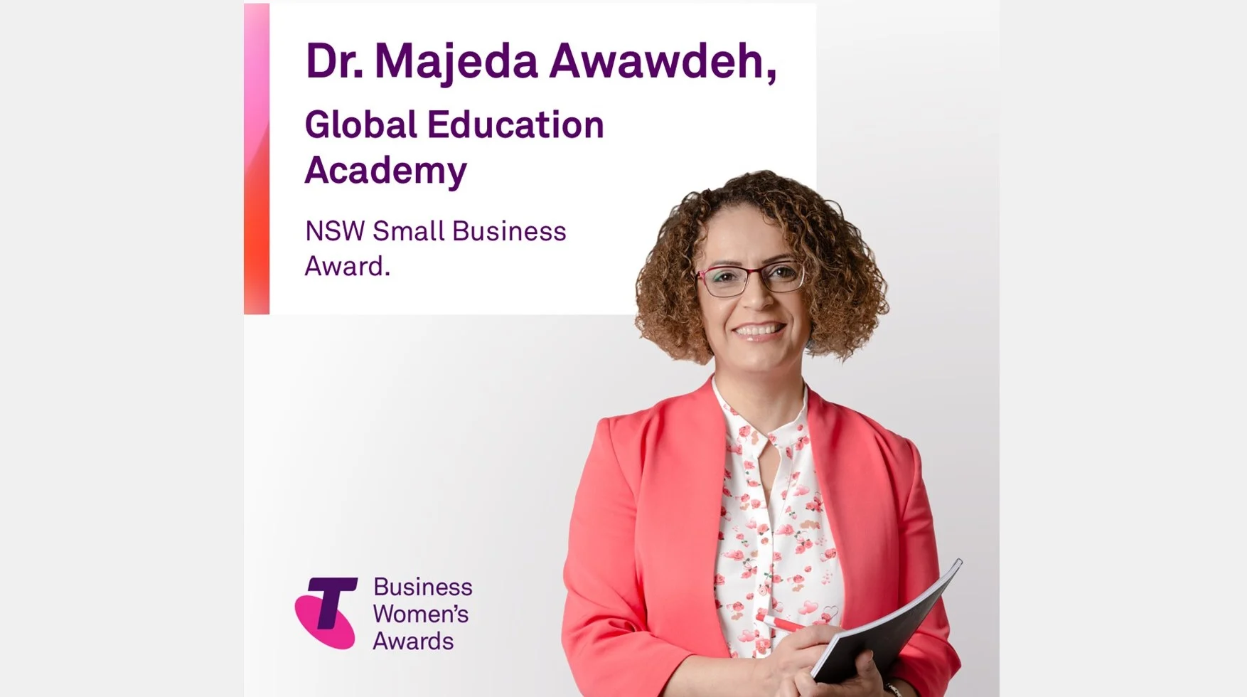 Dr Majeda Awawdeh - WINNER - 2020 Telstra Business Women's Awards